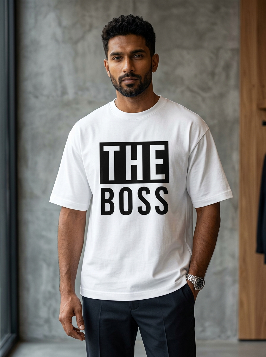 Boss Couple  T-Shirt (180 GSM)