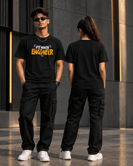 Last minute Engneer Crew Printed T-Shirt (180 GSM)