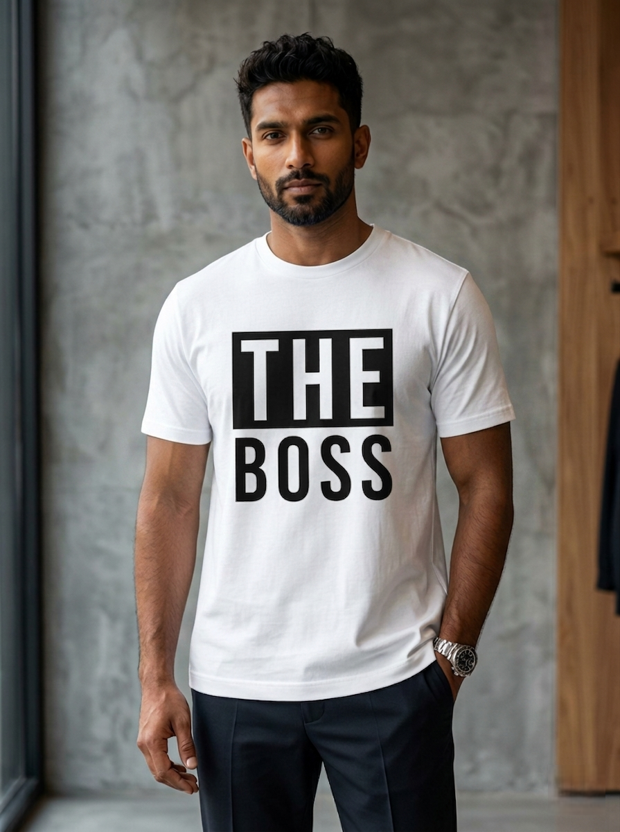 Boss Couple  T-Shirt (180 GSM)