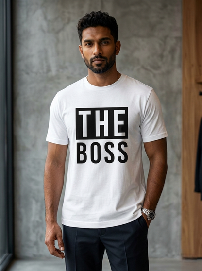 Boss Couple  T-Shirt (180 GSM)