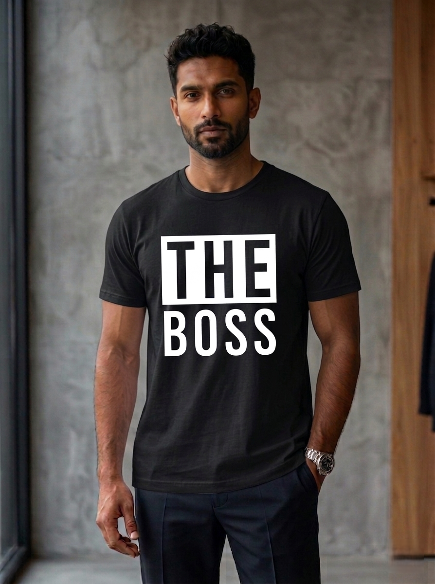 Boss Couple  T-Shirt (180 GSM)
